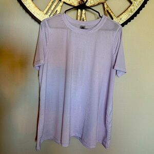 Lavender athletic shirt. Mono B. Size large.